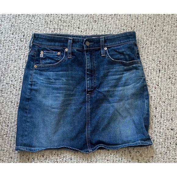 Ag Adriano Goldschmied Dresses & Skirts - AG Adriano Goldschmied The Vera Denim Mini Skirt Medium Wash Blue Womens Size 29